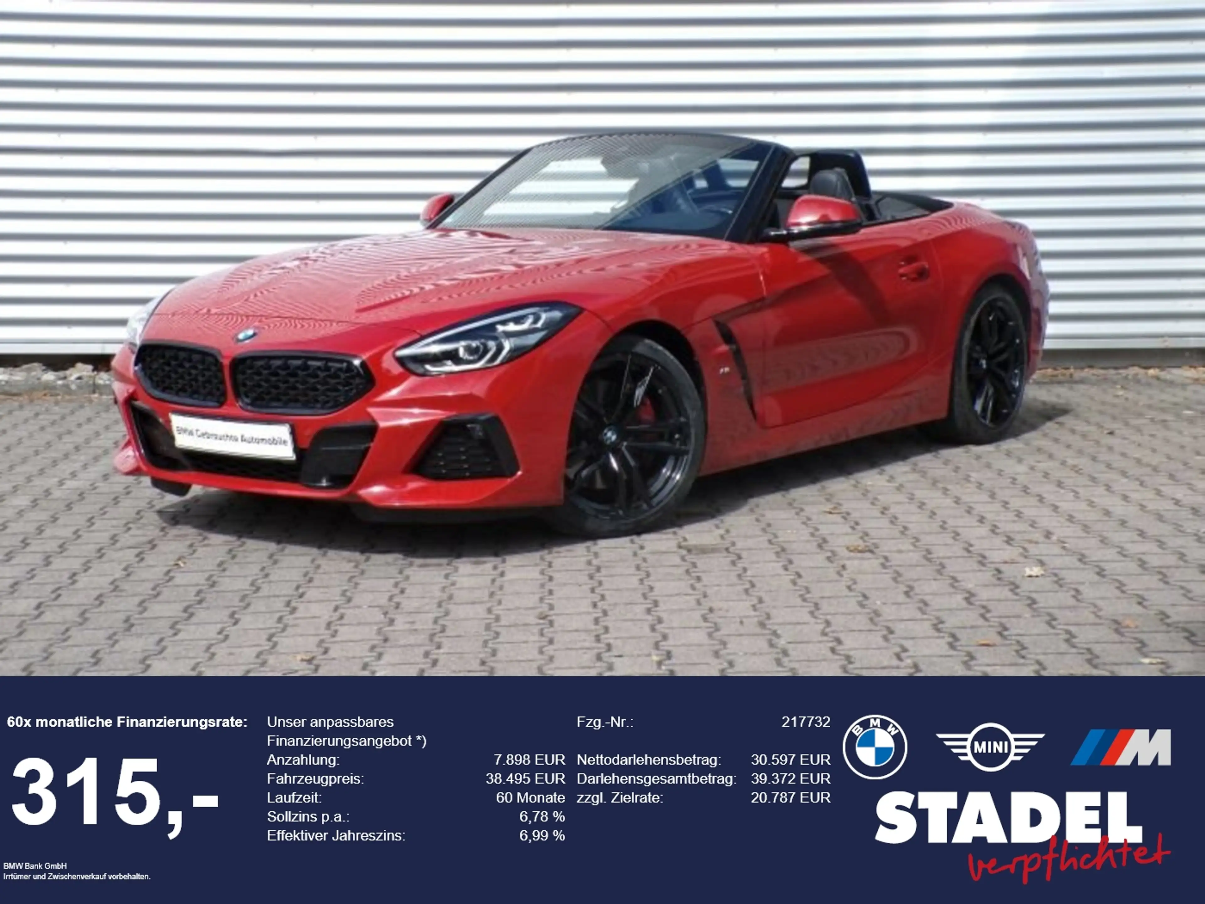BMW Z4 sDrive30i M Sport adLED ACC HuD LivePro h/k