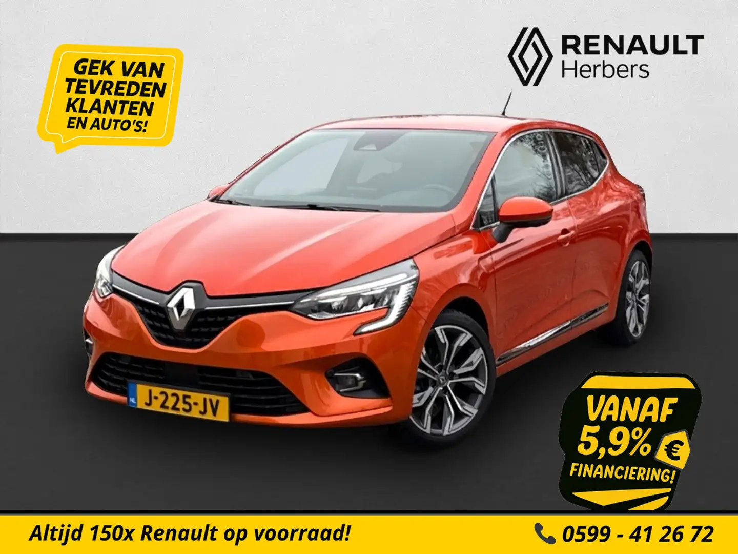 Renault Clio 1.0 TCe Intens BOSE / 360 CAMERA / CRUISE / TREKHA Oranje - 1