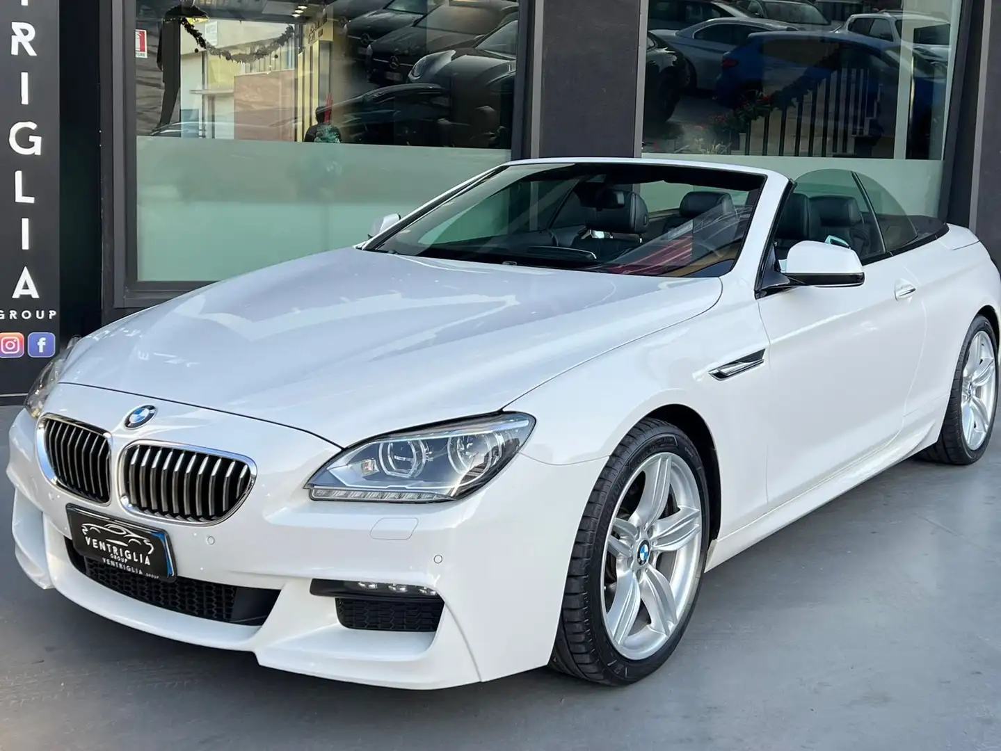 BMW 640 640d Cabrio auto MSPRT EDITION Blanc - 1