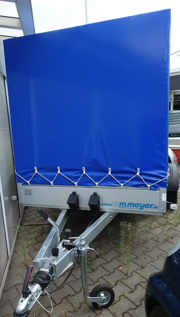 WM Meyer Tieflader B 1330/151 mit Planenaufbau Bleu - 2