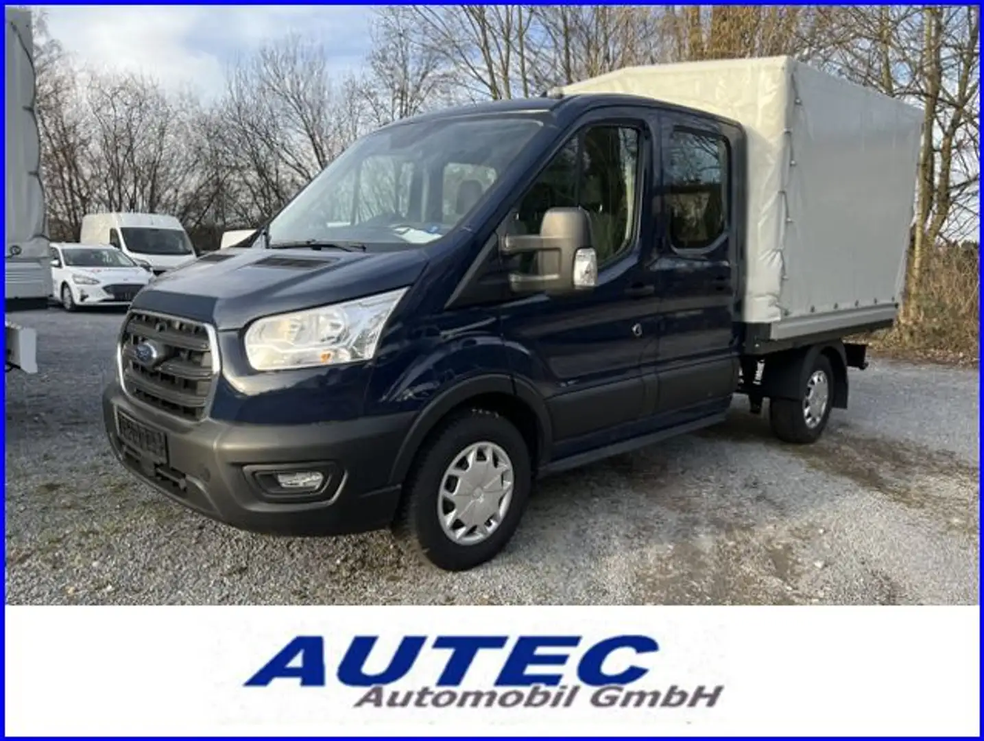 Ford Transit Pritsche 7 Sitzer ALLRAD Blau - 1