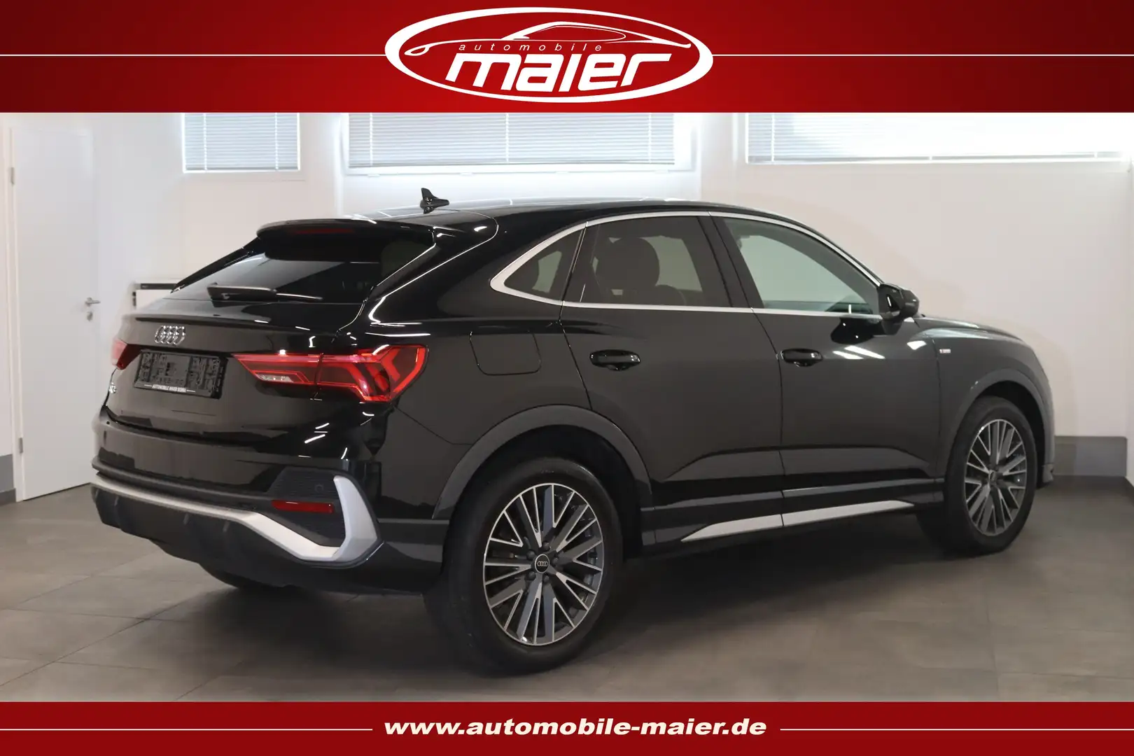 Audi Q3 35 TFSI Sportback S line-Sonos-STDHZ-LED-VIRT Schwarz - 2