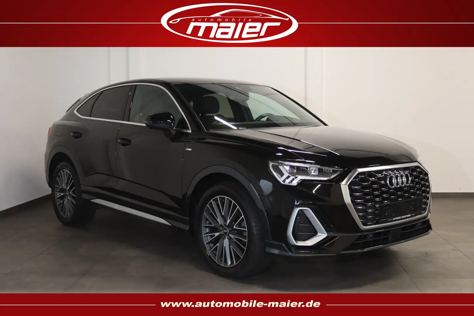 Audi Q3 35 TFSI Sportback S line-Sonos-STDHZ-LED-VIRT Schwarz - 1