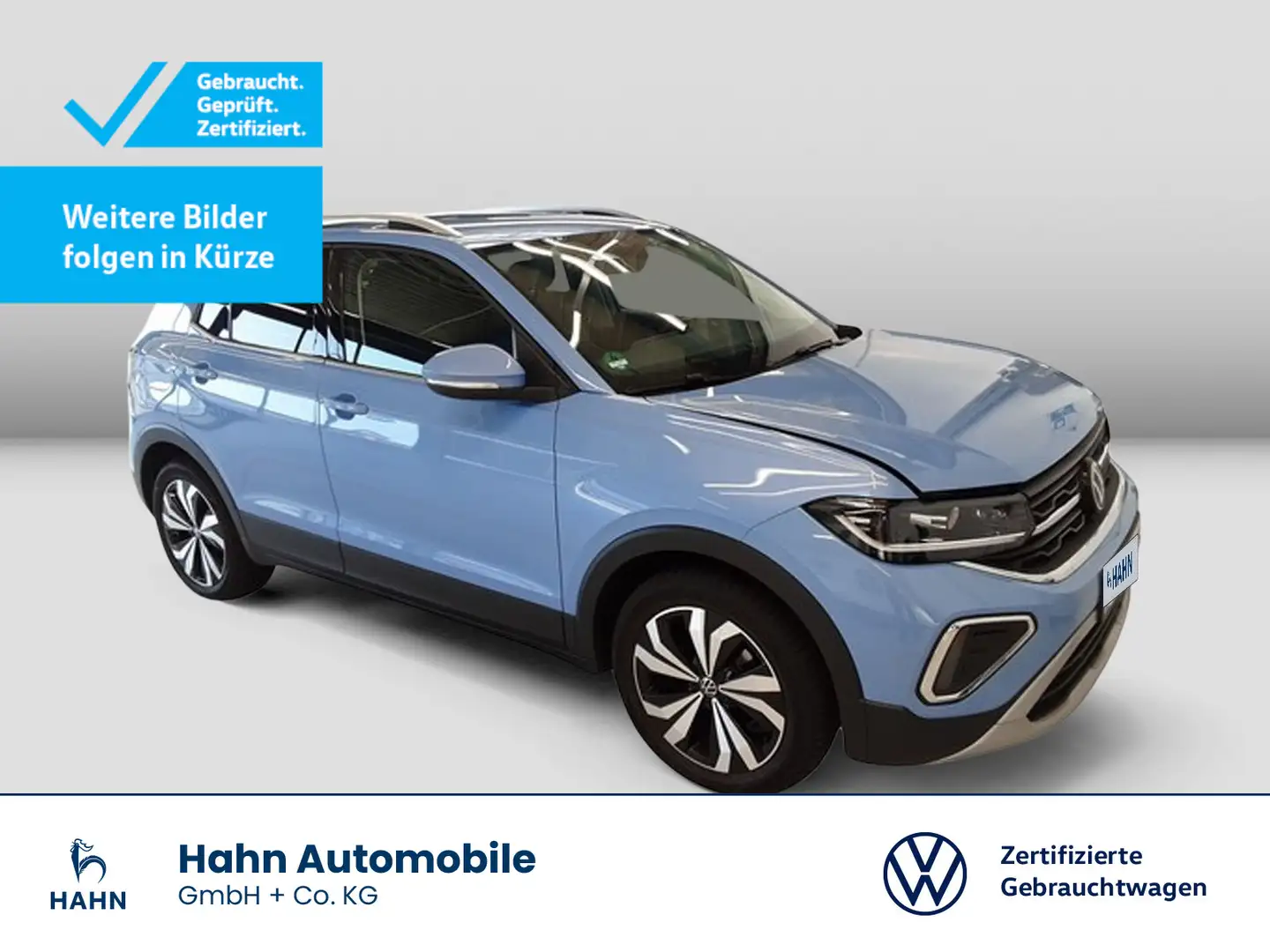 Volkswagen T-Cross 1.0 TSI DSG Style Matrix Navi CAM Sitzh Blau - 1