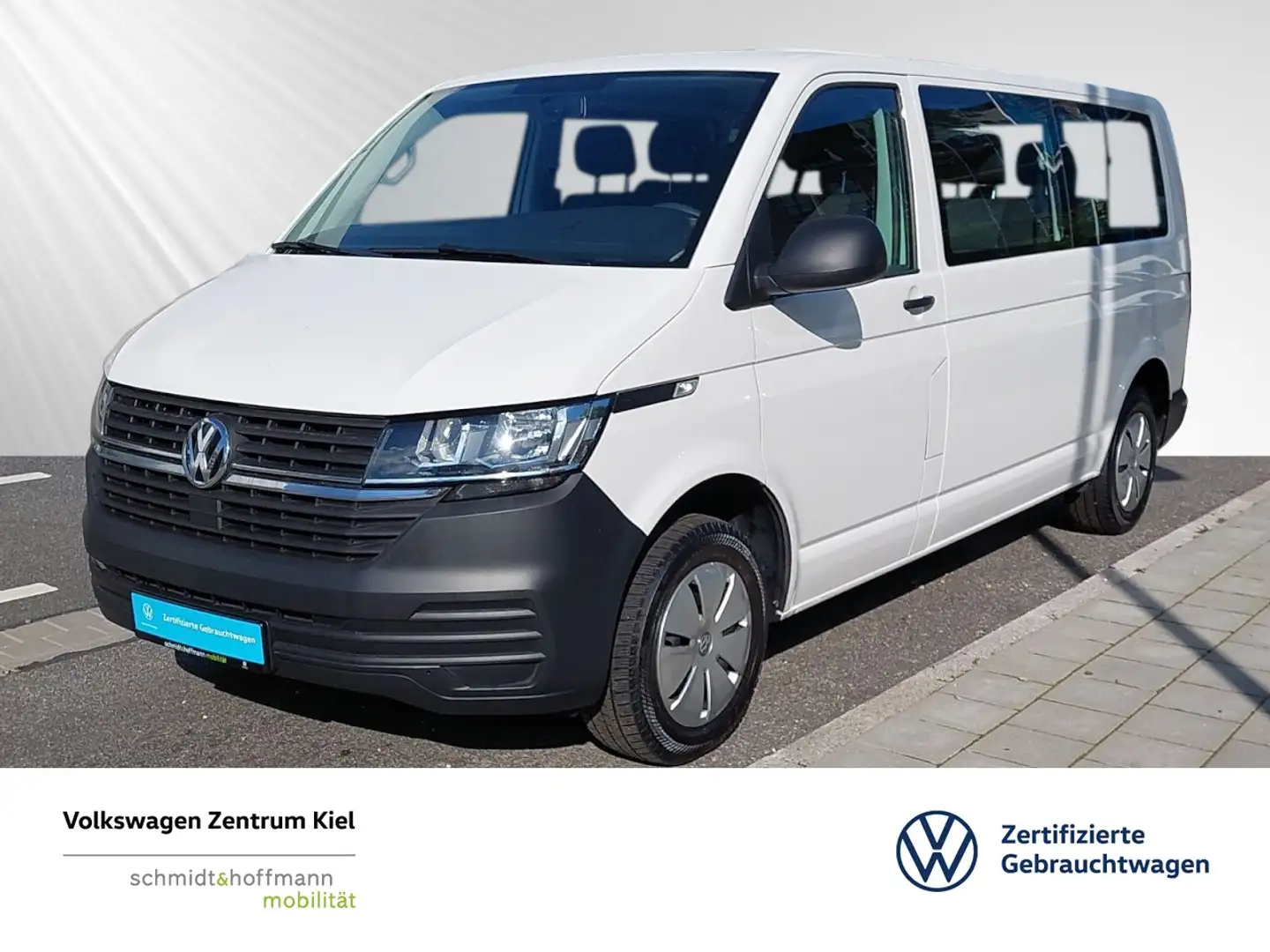 Volkswagen T6.1 Transporter Kombi LR lang 2.0 TDI KLIMA+HHC Klima Fenster el. Blanco - 1