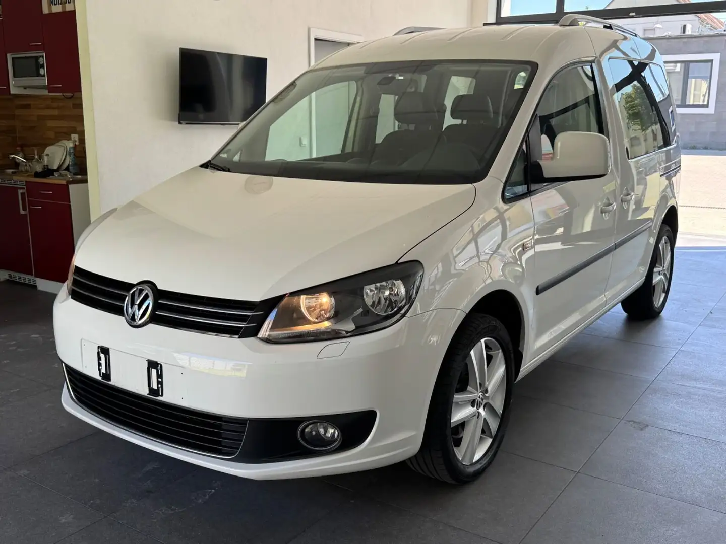 Volkswagen Caddy Kombi 2.0 TDI Highline-STHZ-GSD-Navi-PDC- Weiß - 1