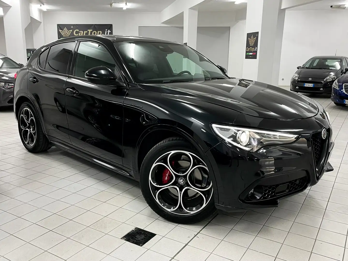 Alfa Romeo Stelvio 2.2 TD 210 CV VELOCE Q4 IMMATR. 29/12/2021 RUOTINO Schwarz - 2