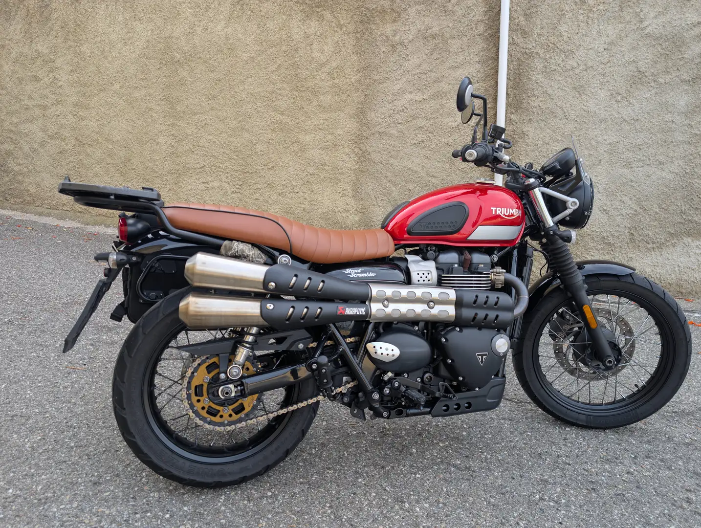 Triumph Street Scrambler Street scrambler 900 2018 Rosso - 1