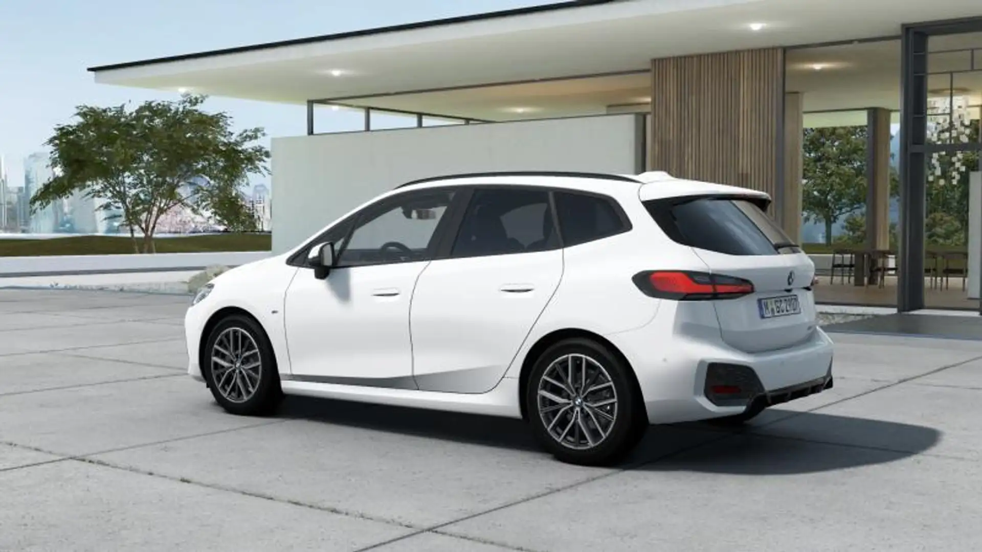 BMW 218 d Active Tourer Msport auto Bianco - 2