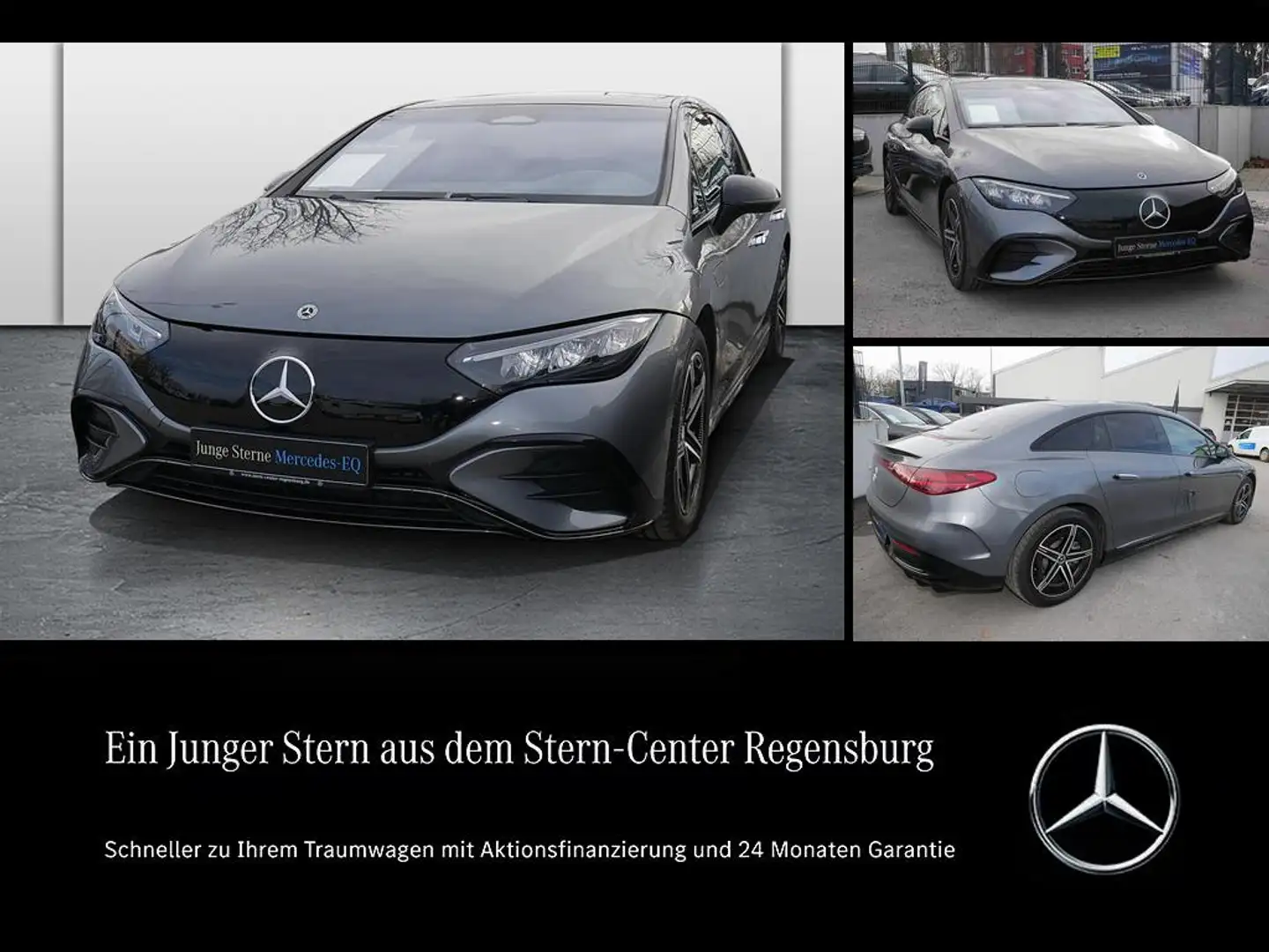 Mercedes-Benz EQE 300 AMG+HYPERSCREEN+PANO+DISTRONIC+KEYLESSGO Gris - 1