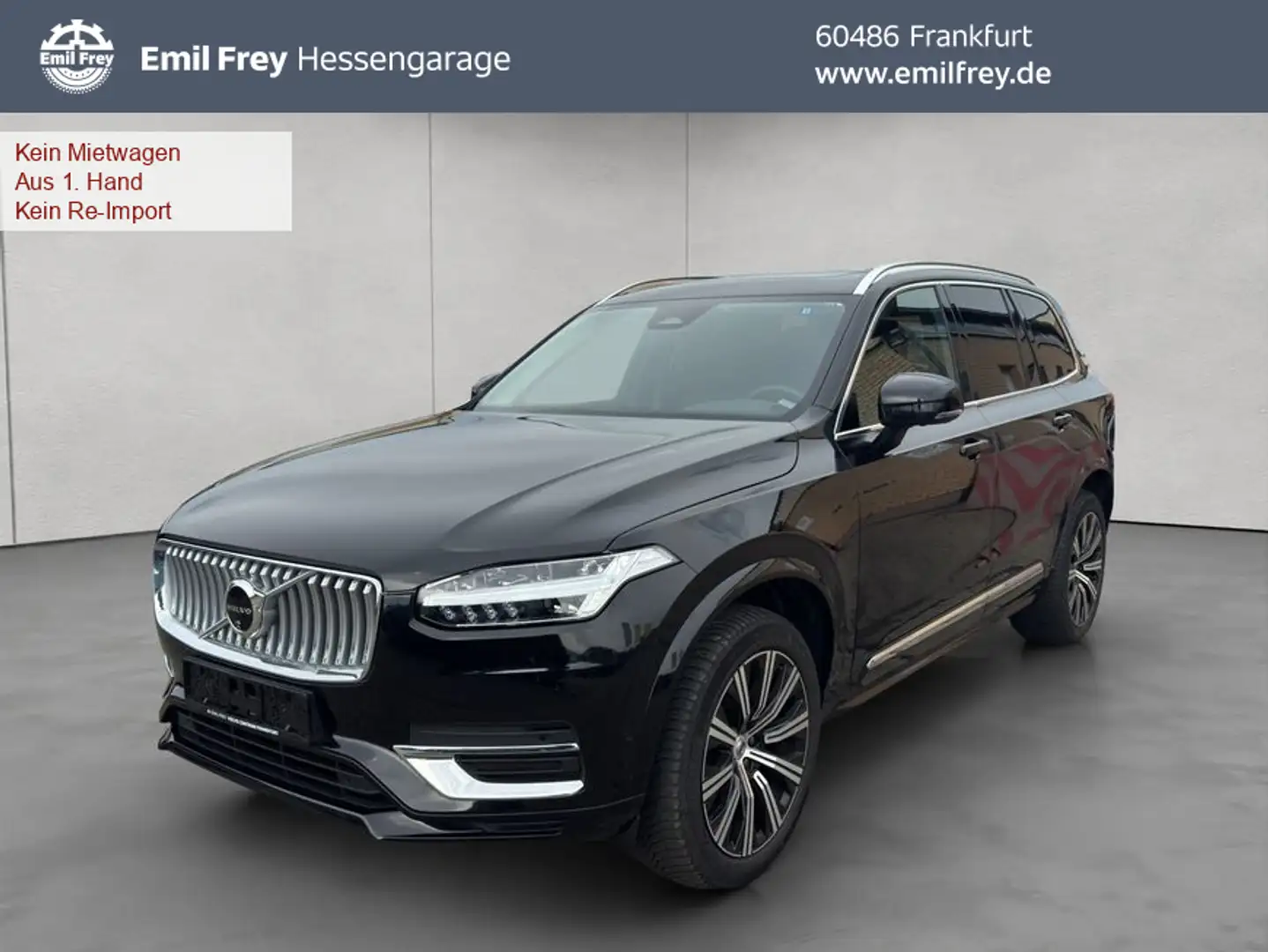 Volvo XC90 XC90 B5 AWD Plus-Bright 7S Glasd Standh 360° AHK Schwarz - 1