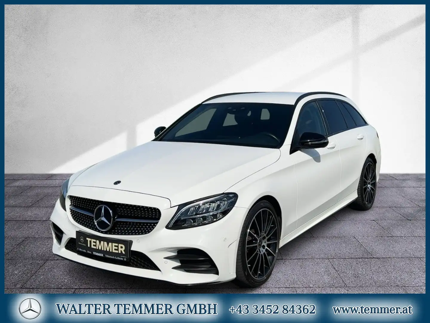 Mercedes-Benz C 220 d T-Modell AMG-Line LED AHV RKam Night Weiß - 1