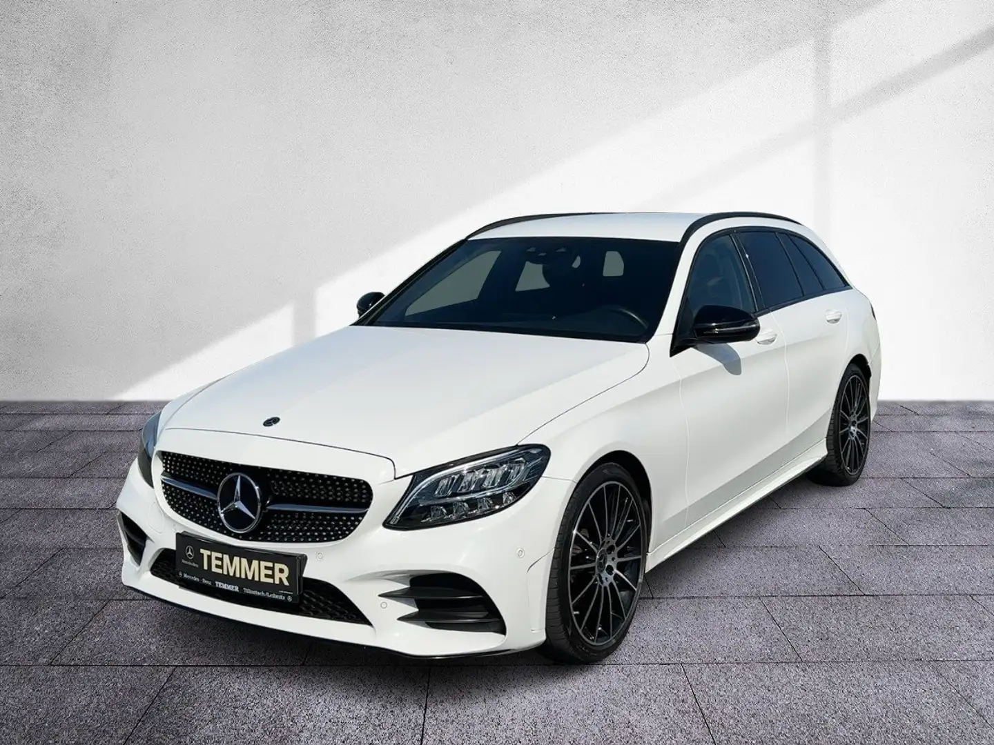Mercedes-Benz C 220 d T-Modell AMG-Line LED AHV RKam Night Weiß - 2