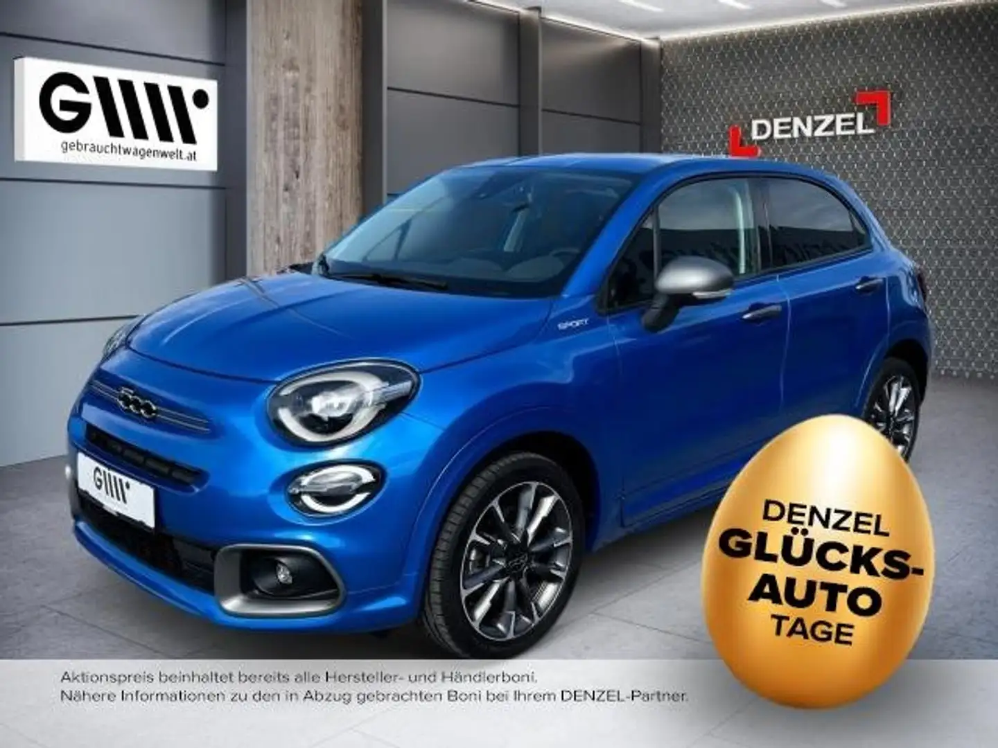 Fiat 500X Hatchback MY22-Hybrid 130 7-Gang DCT Sport Blau - 1