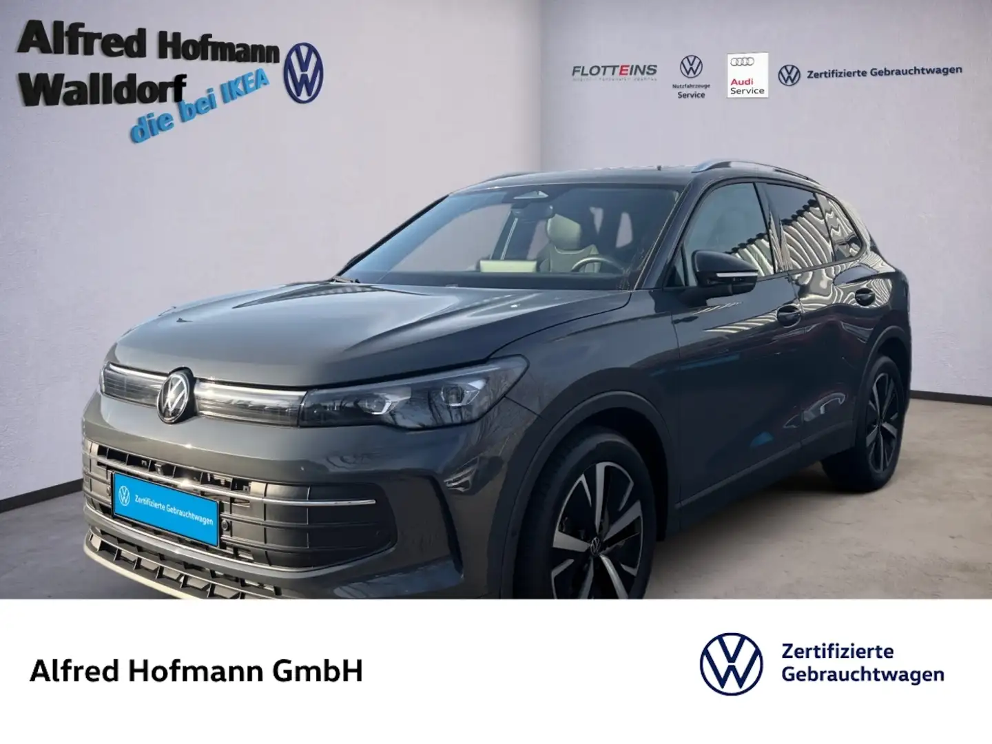 Volkswagen Tiguan 2.0 TDI DSG AHK NAVI LED Gris - 1