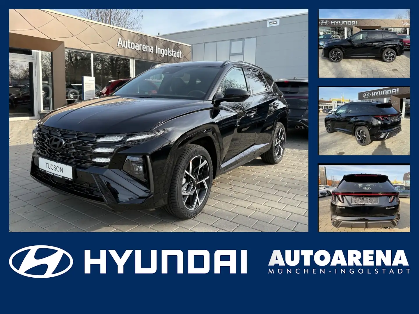 Hyundai TUCSON 1.6 T-GDI N Line 2xKlima ACC AUT DynLicht Schwarz - 1