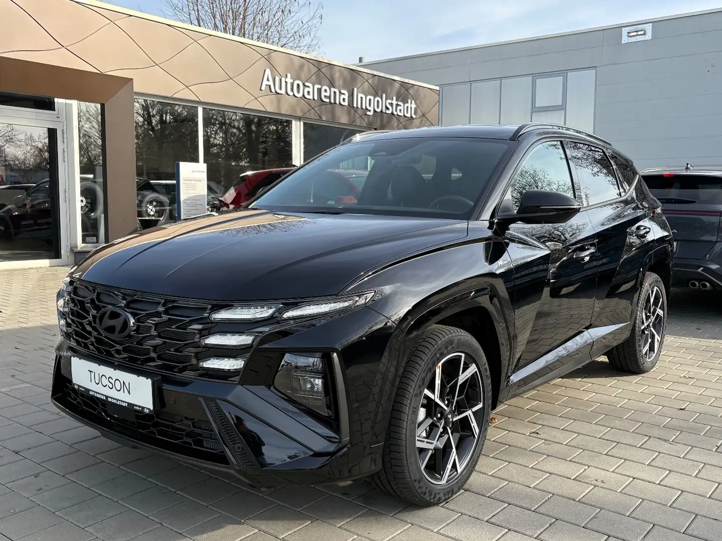 Hyundai TUCSON 1.6 T-GDI N Line 2xKlima ACC AUT DynLicht Schwarz - 2