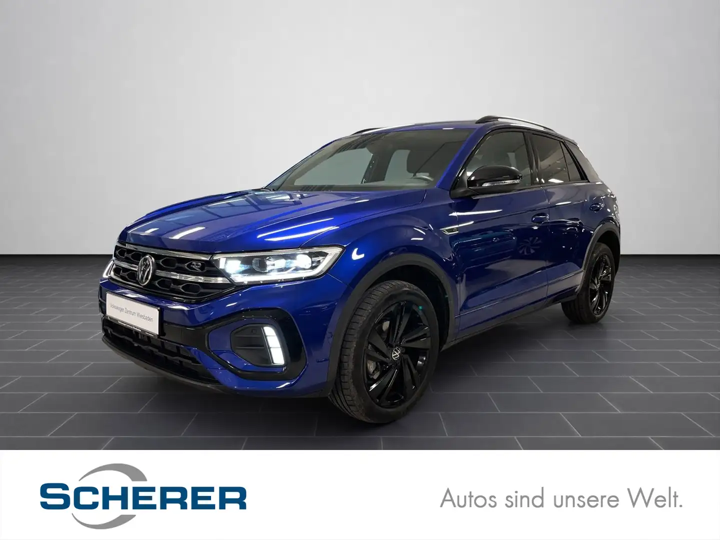 Volkswagen T-Roc 1.5 TSI DSG R-Line, Navi, Sitzh., BlackSty Blau - 1
