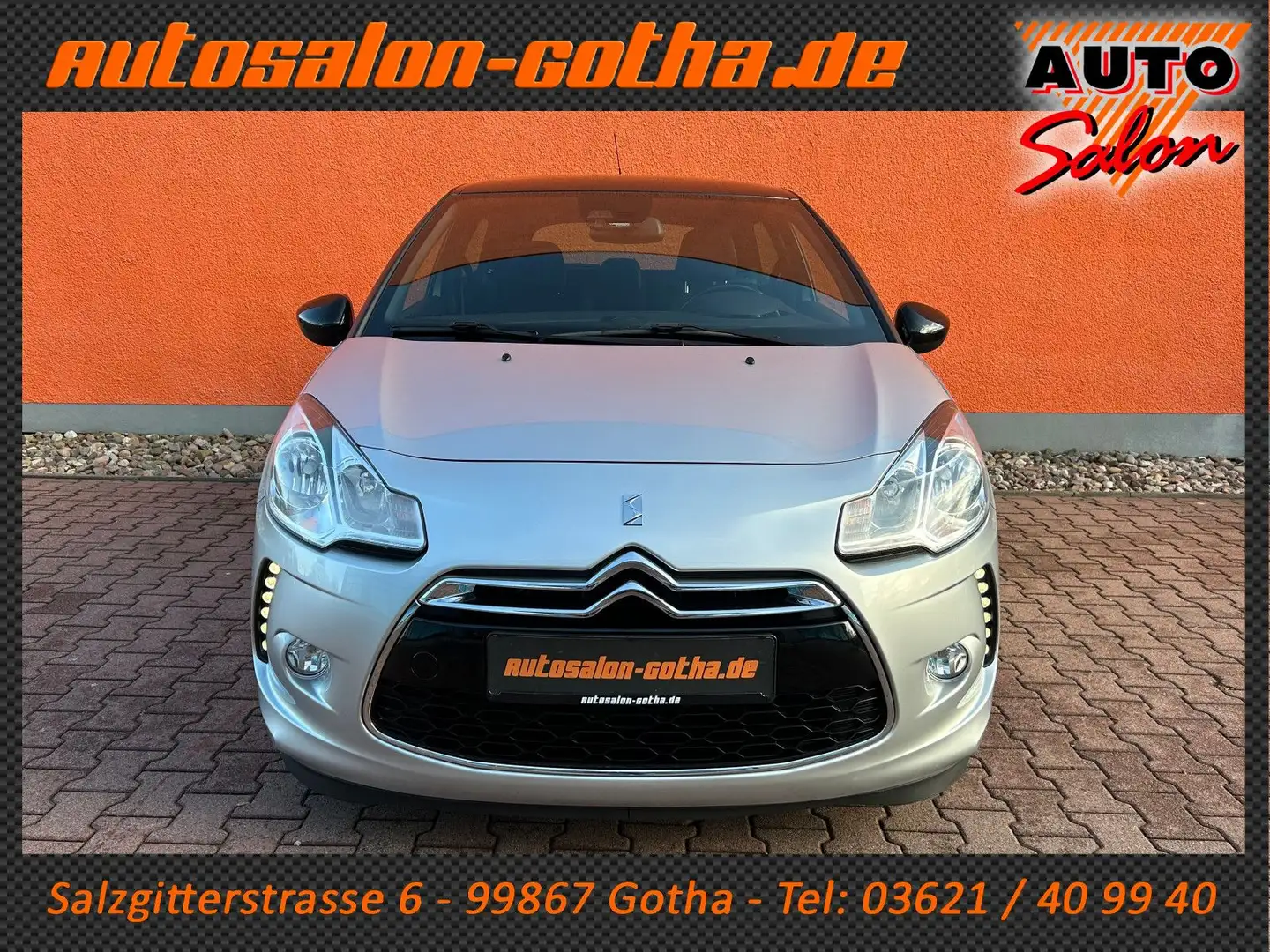 Citroen DS3 SoChic NAVI+KLIMAAUTO DAB TELEFON 17"LMR PDC Argent - 2