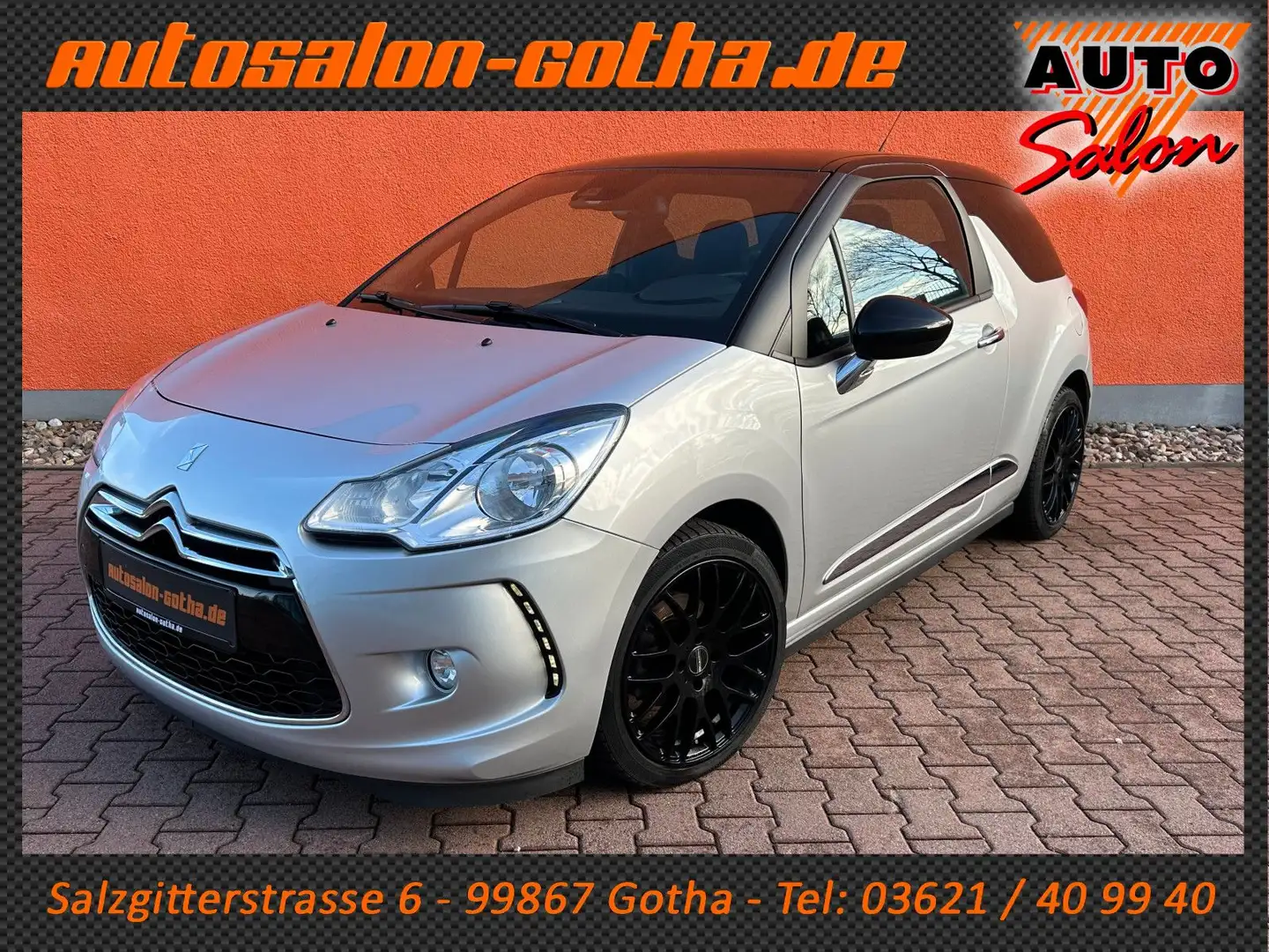 Citroen DS3 SoChic NAVI+KLIMAAUTO DAB TELEFON 17"LMR PDC Argent - 1
