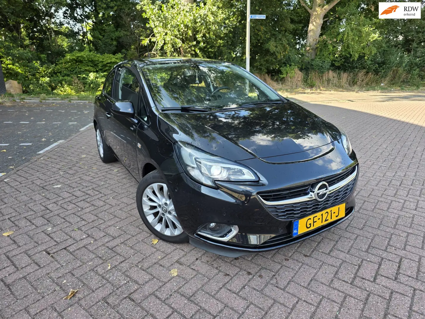 Opel Corsa 1.0 Turbo Cosmo Clima Volledig onderhouden Zwart - 1