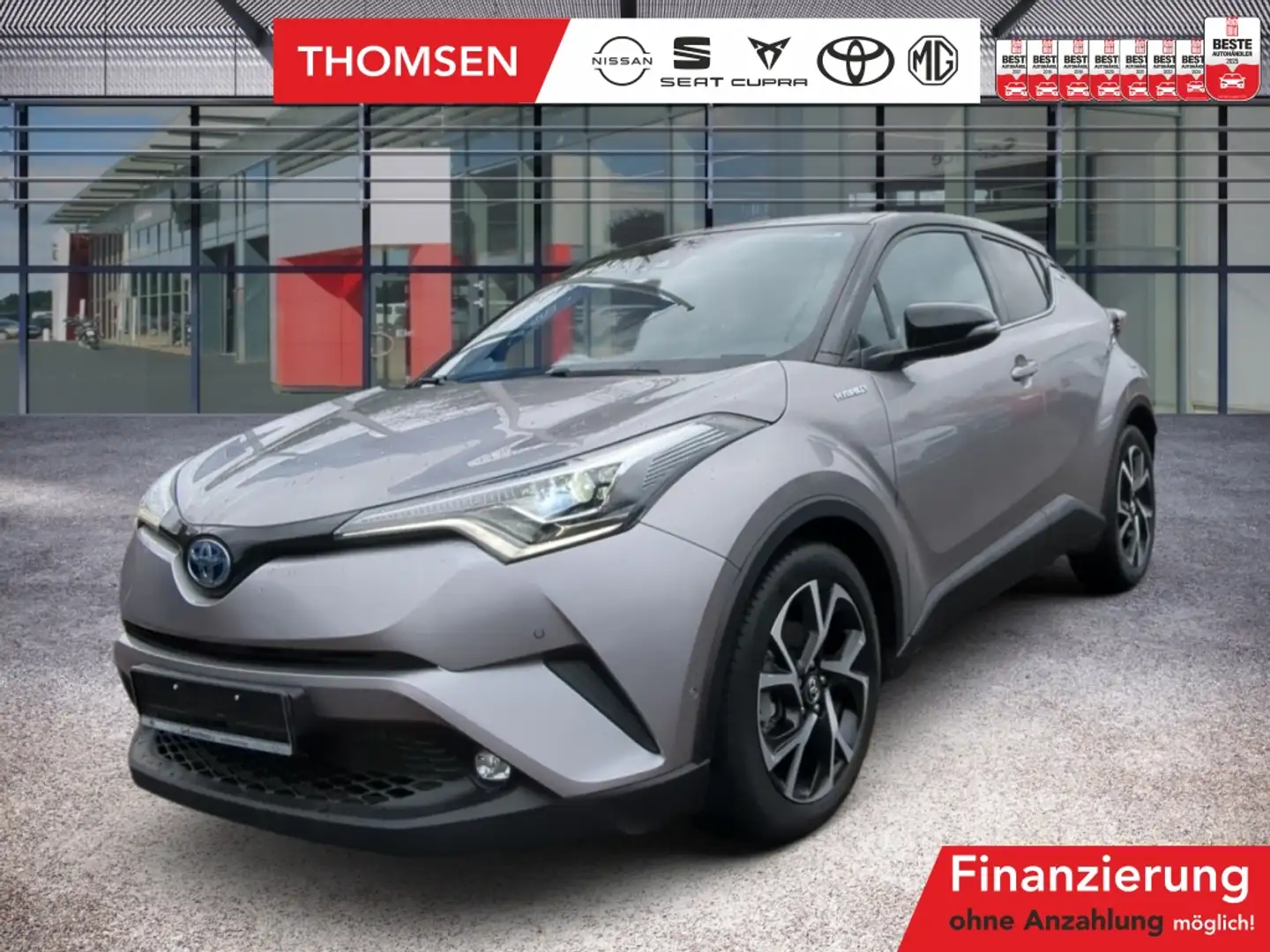 Toyota C-HR 1.8 Hybrid Style Navi LED ACC AUT PDC Kam. Zilver - 1