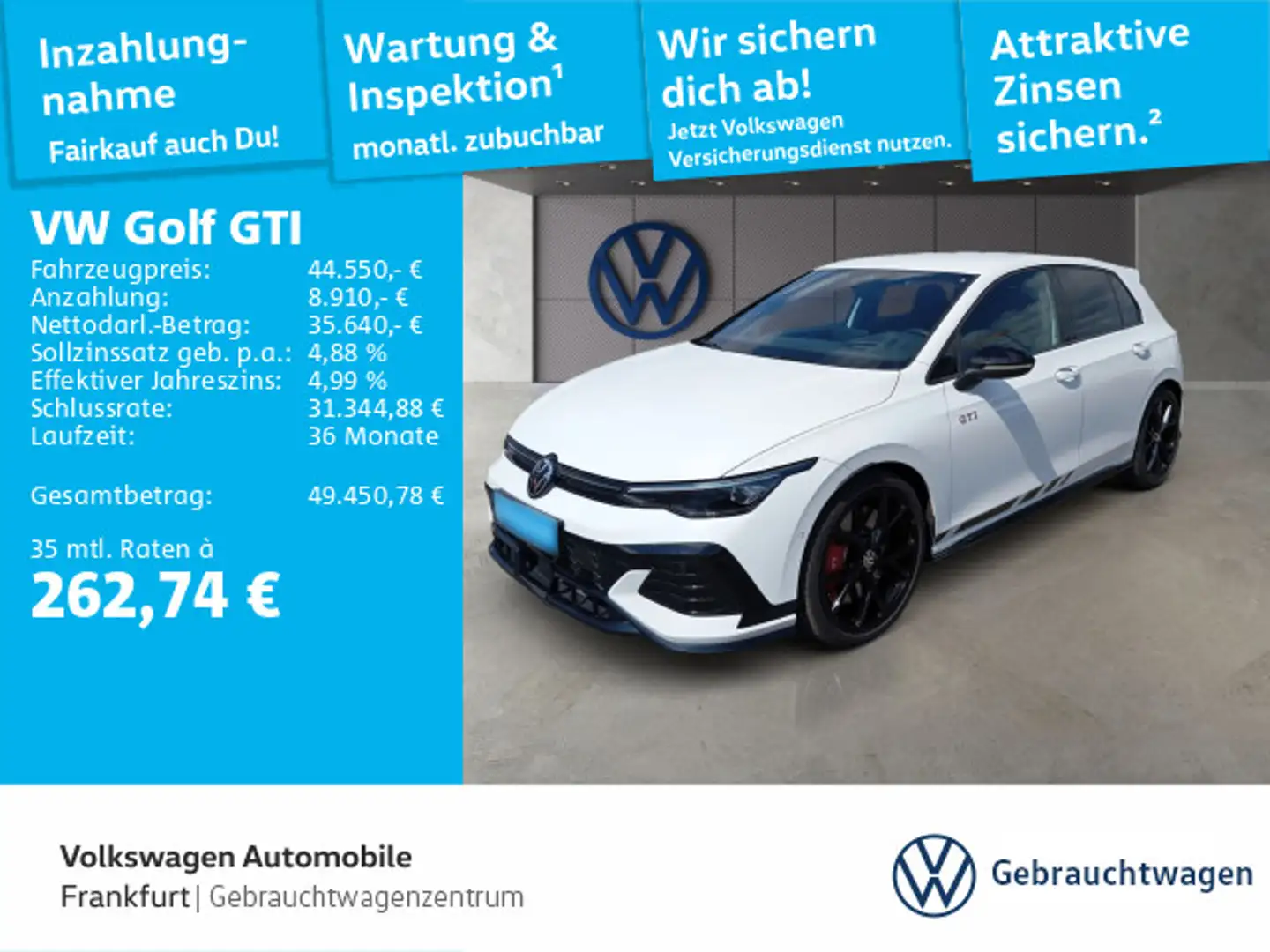 Volkswagen Golf GTI Golf VIII GTI 2.0 TSI DSG Clubsport Weiß - 1