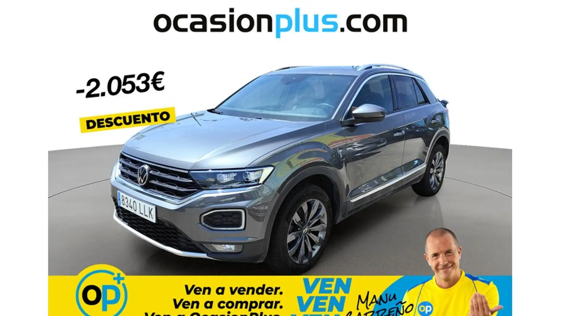 Volkswagen T-Roc 1.5 TSI Sport DSG7 Gris - 1