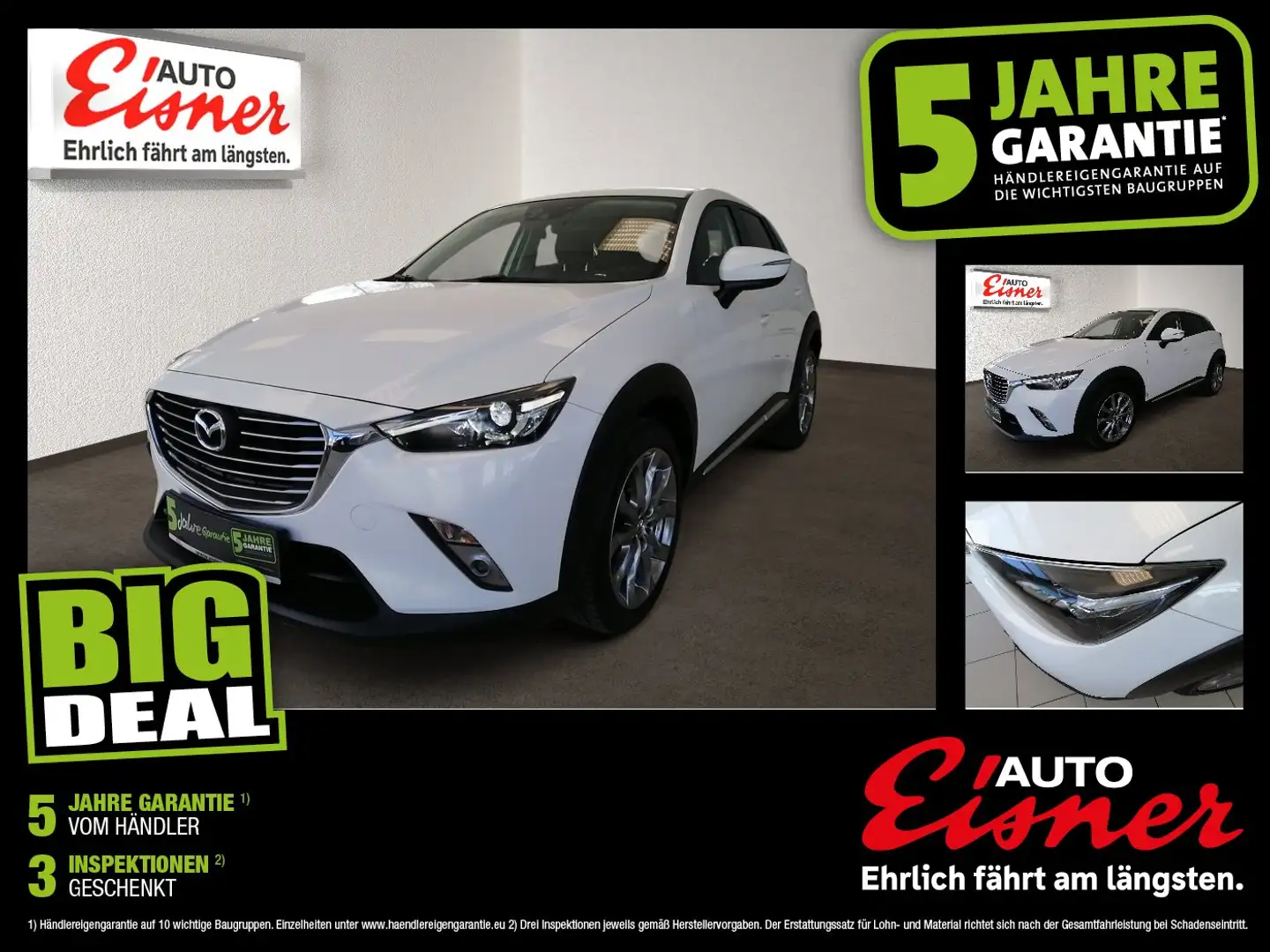 Mazda CX-3 G120 REVOLUTION BIG DEAL Weiß - 1