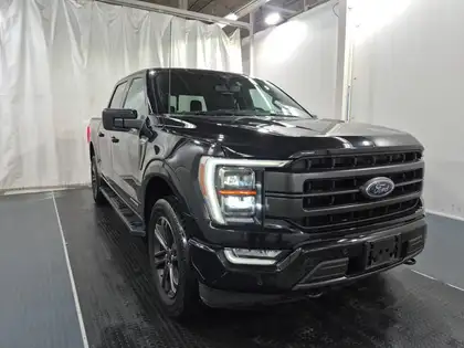 Black 2022 Ford F-150 Lariat SuperCrew 4WD Pickup Truck Four-Wheel Drive Automatic