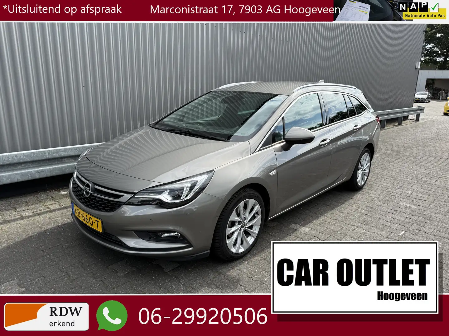 Opel Astra Sports Tourer 1.4 Innovation 163Dkm.NAP, AUTOMAAT, Bruin - 1