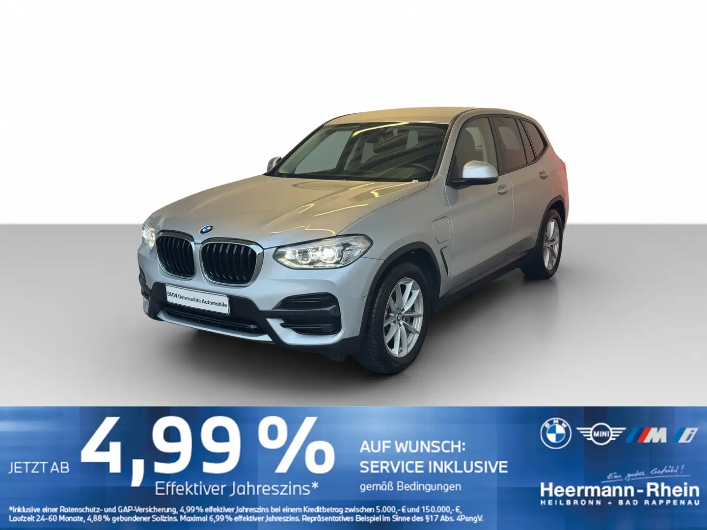 BMW X3 xDrive30e Advantage Navi.LED.DriveAss.ParkAss Silber - 2