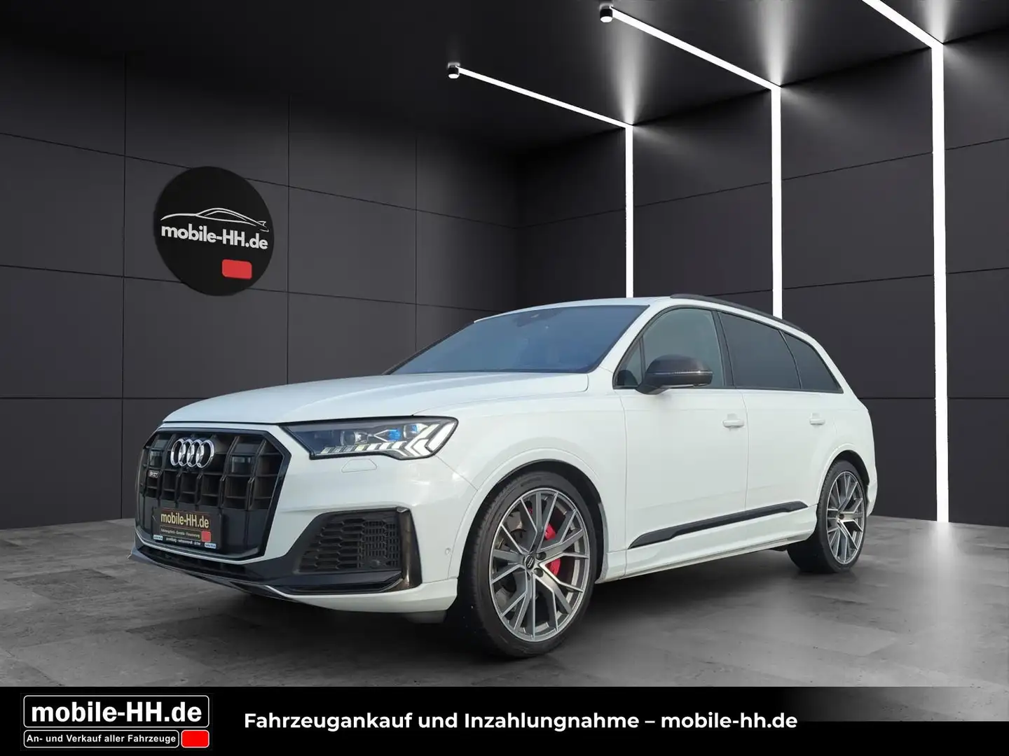 Audi SQ7 4.0*PANO*360°KAMERA*SCHWARZ PAKET*S-LINE*VOLL*22'' Weiß - 1