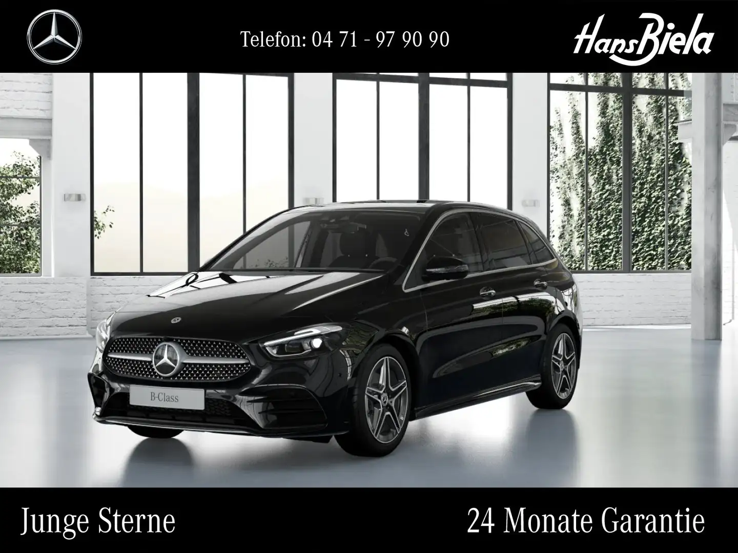 Mercedes-Benz B 180 B 180 AMG/Prem+/Pano/Sound/Dis/Multi/360/AHK/HUD Noir - 1