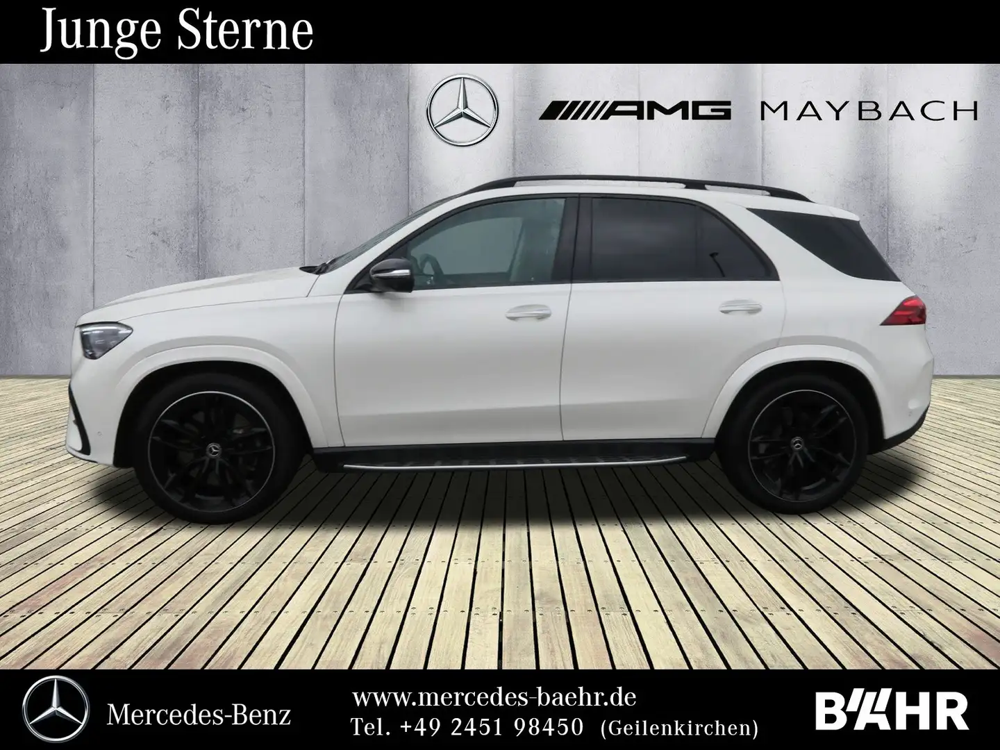 Mercedes-Benz GLE 450 GLE 450 d 4M AMG+Night/Airmatic/AHK/Pano/360° Weiß - 2