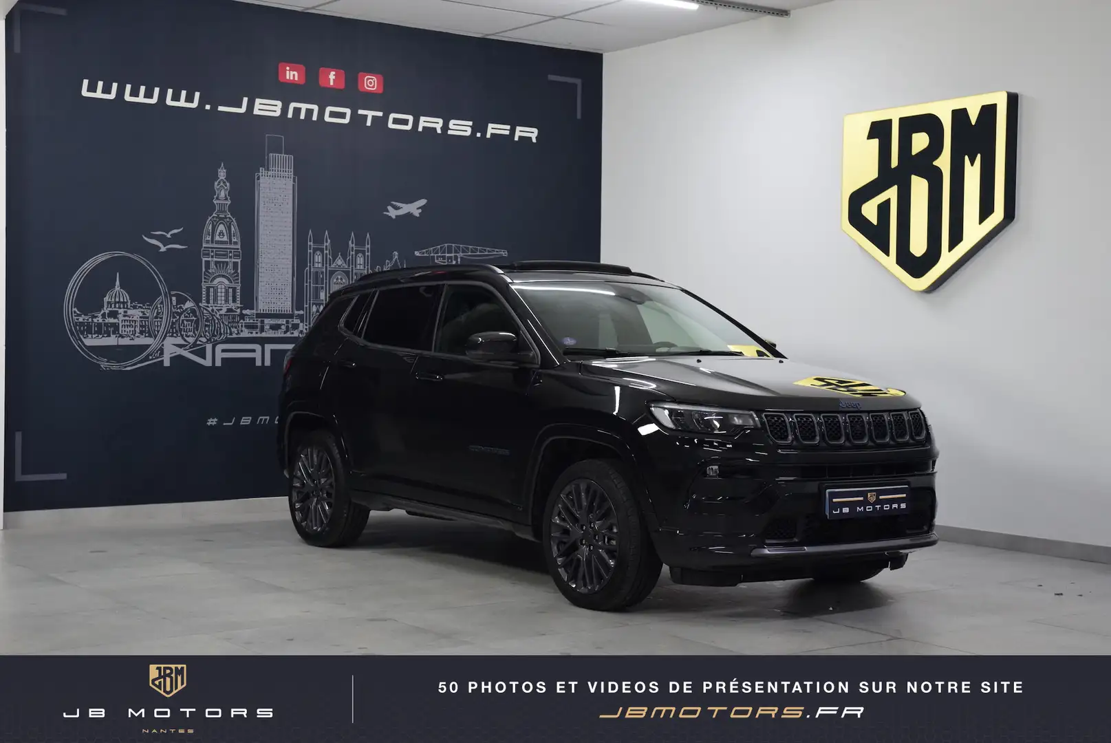 Jeep Compass 1.3 PHEV T4 240 ch 4xe eAWD S Noir - 1