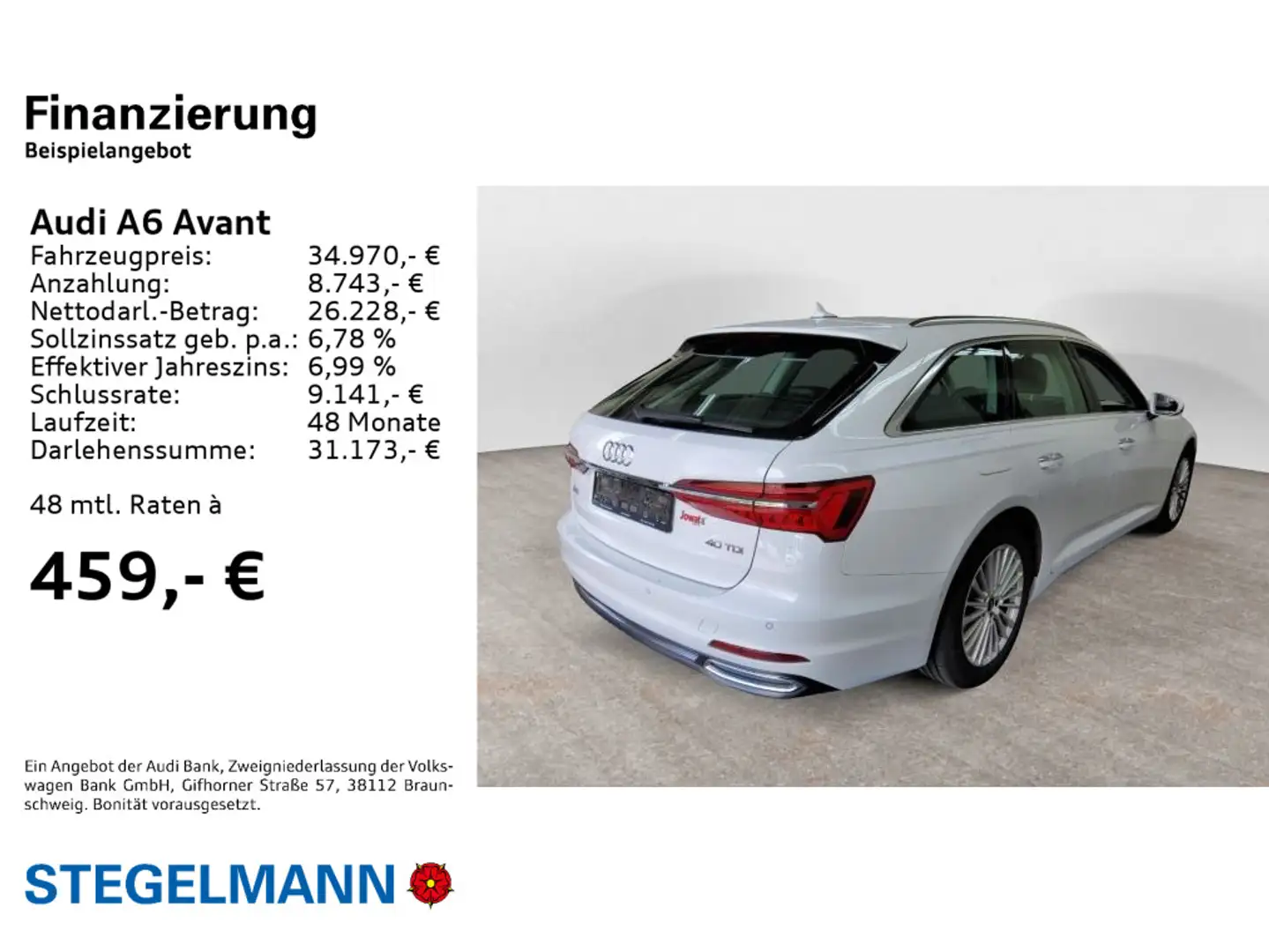 Audi A6 40 TDI S-tronic design *Navi*LED*AHK* Weiß - 2