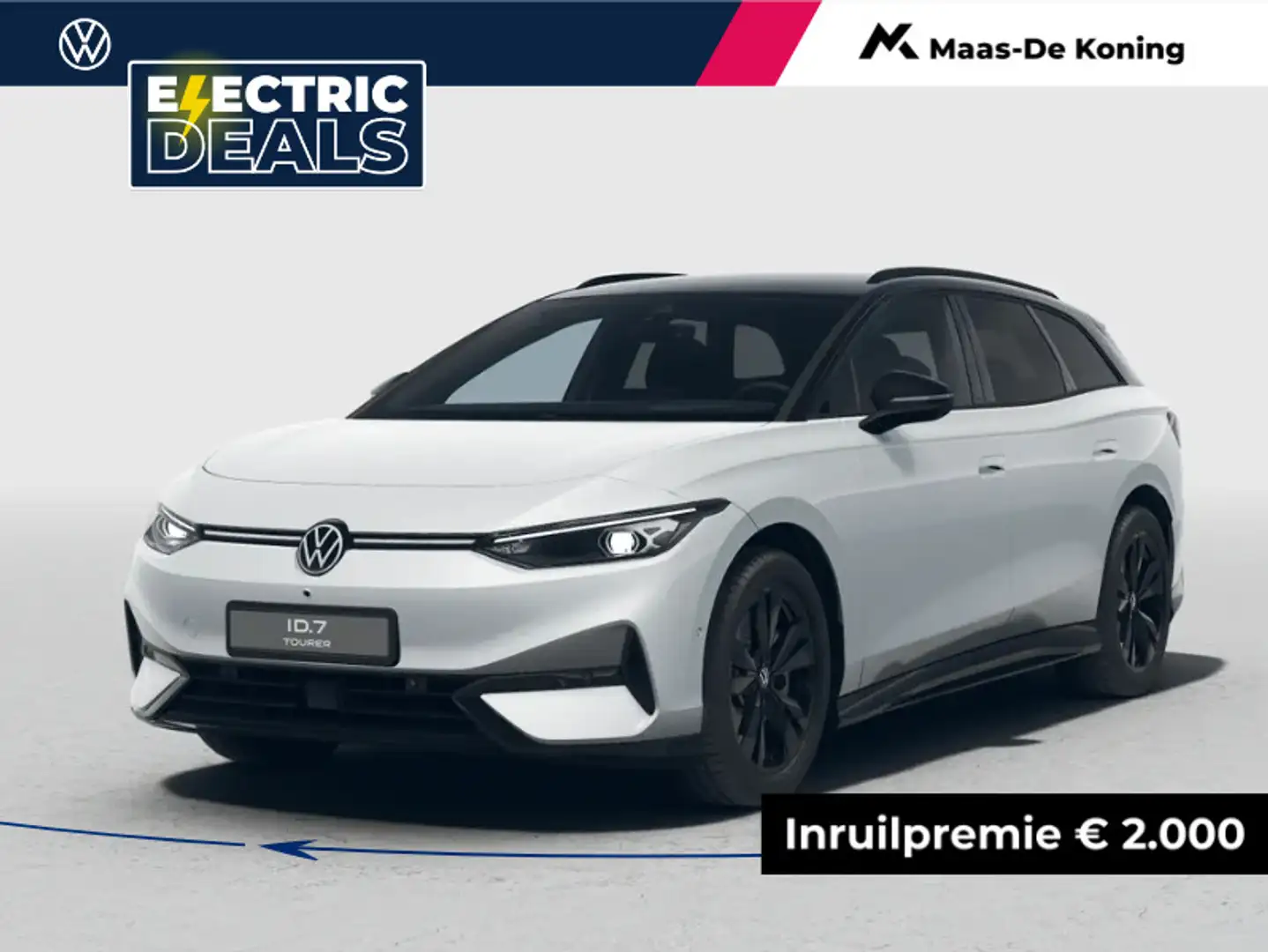 Volkswagen ID.7 Tourer Limited Edition 77 kWh accu 286 pk · Draadl Wit - 1