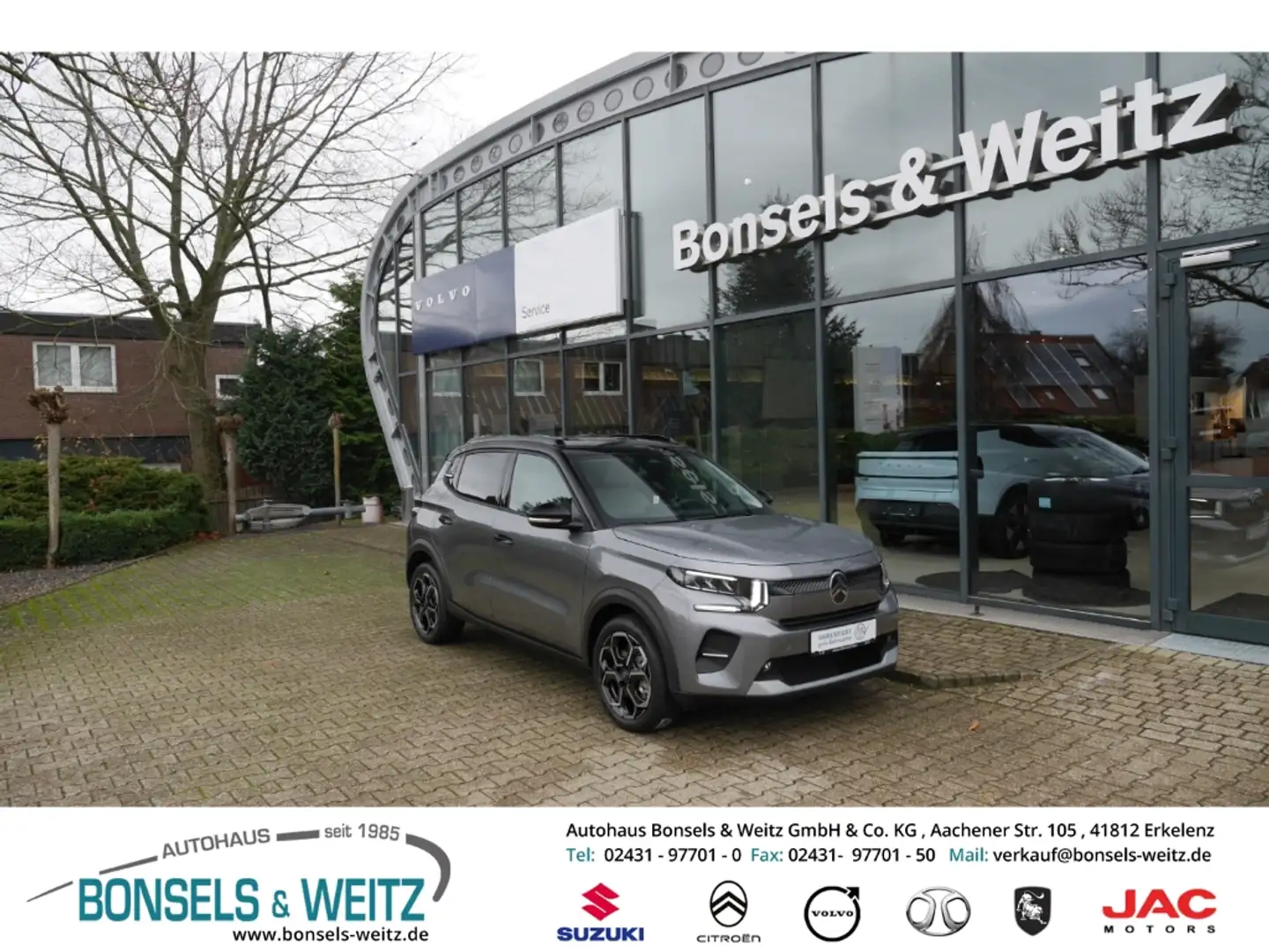 Citroen C3 e ELEKTROMOTOR 113 MAX HUD Navi LED Apple CarPlay Gris - 1