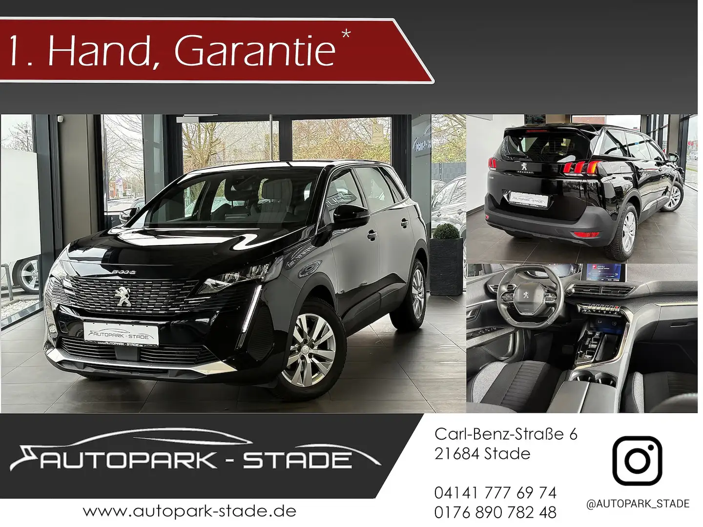 Peugeot 5008 1.2 PureTech Active Pack LED Kamera Assis Schwarz - 1