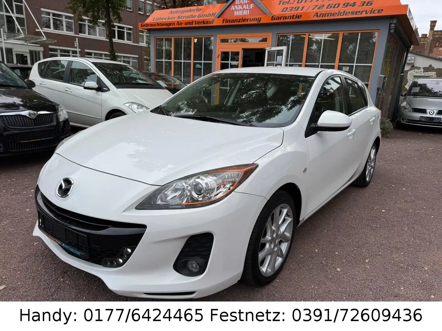 Mazda 3 1.6 MZR 2.HAND/KLIMAAUTOMATIK/SHZ/PDC/ALU Weiß - 1