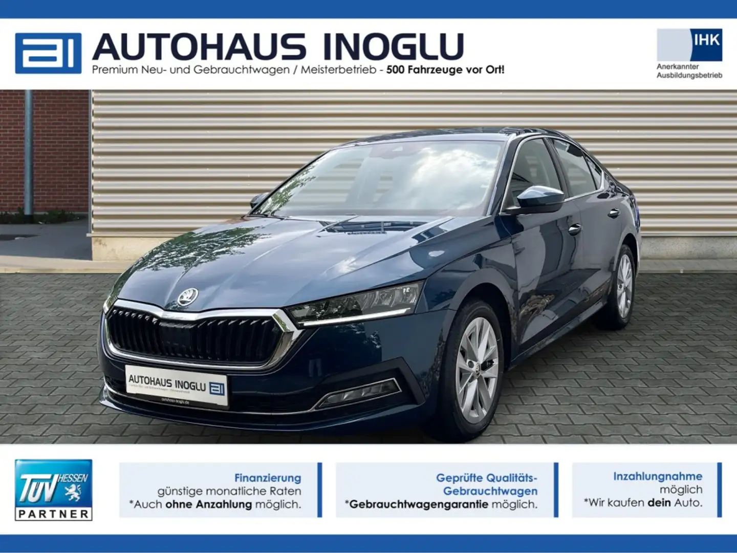 Skoda Octavia 1.5 TSI Style DSG Navi+Lenk SHZ+R-Kam+AHK+ Синій - 1