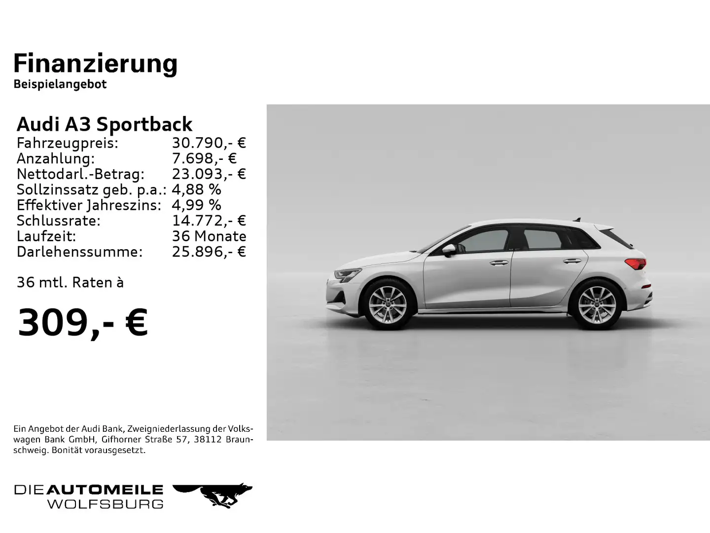 Audi A3 35 TFSI S tronic advanced FACELIFT/ Weiß - 2