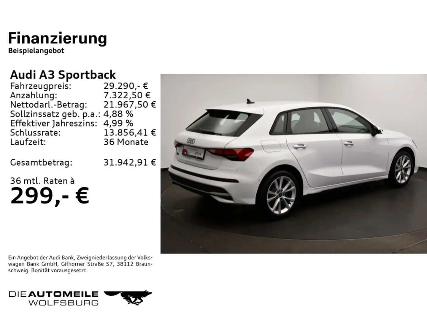 Audi A3 35 TFSI S tronic advanced FACELIFT/ Blanc - 2