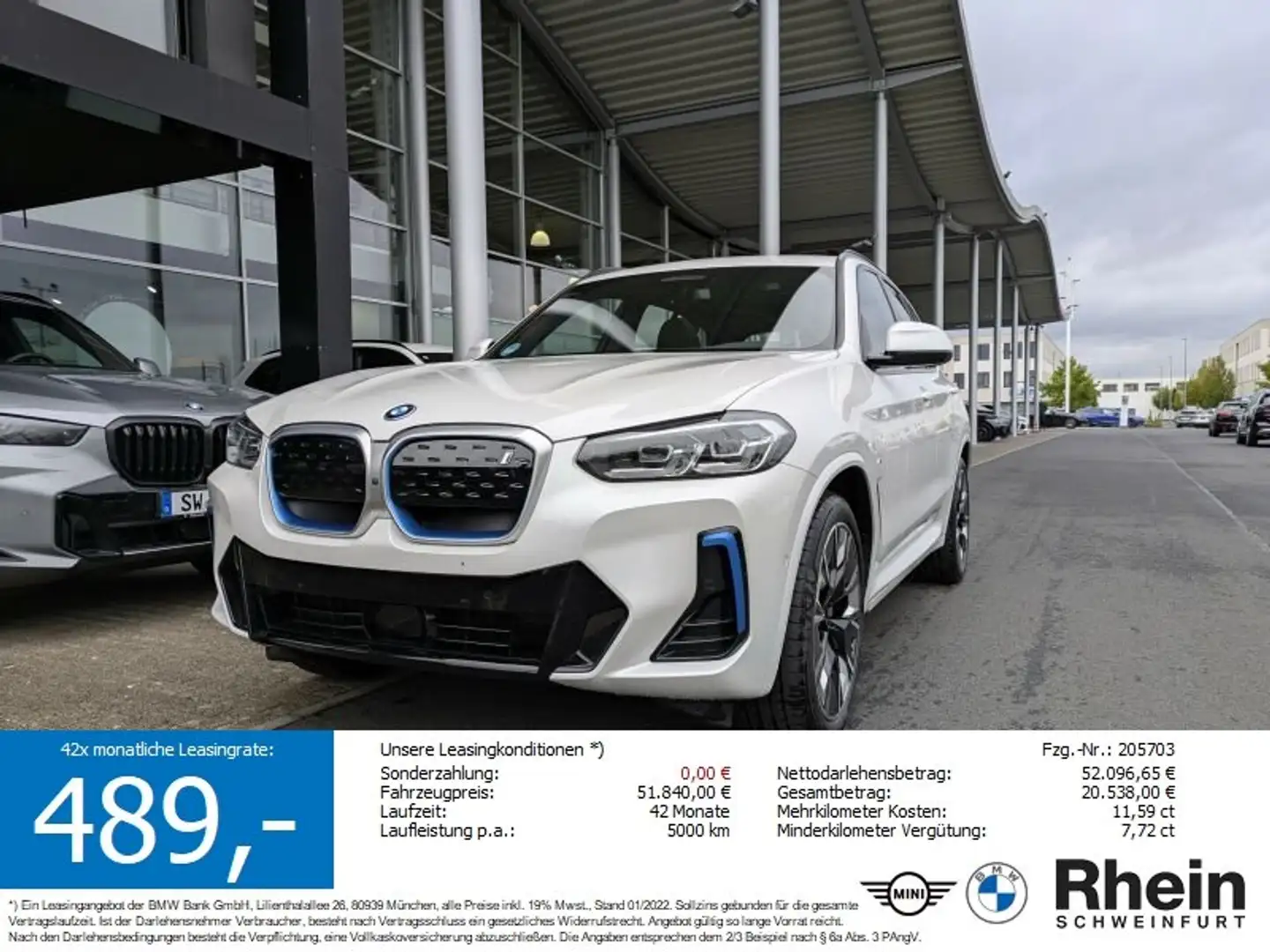 BMW iX3 M-Sport Head-Up. AHK. Park.Ass.Plus Weiß - 1