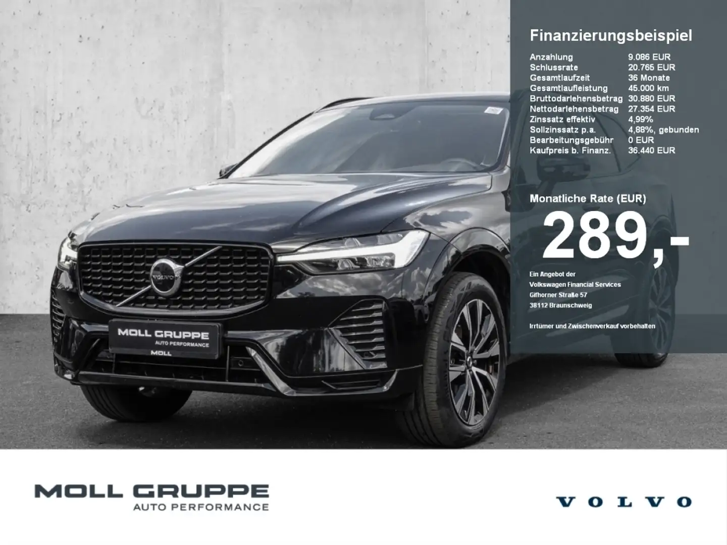 Volvo XC60 Dark Plus Dark 2WD ACC EL.HECK Fekete - 1