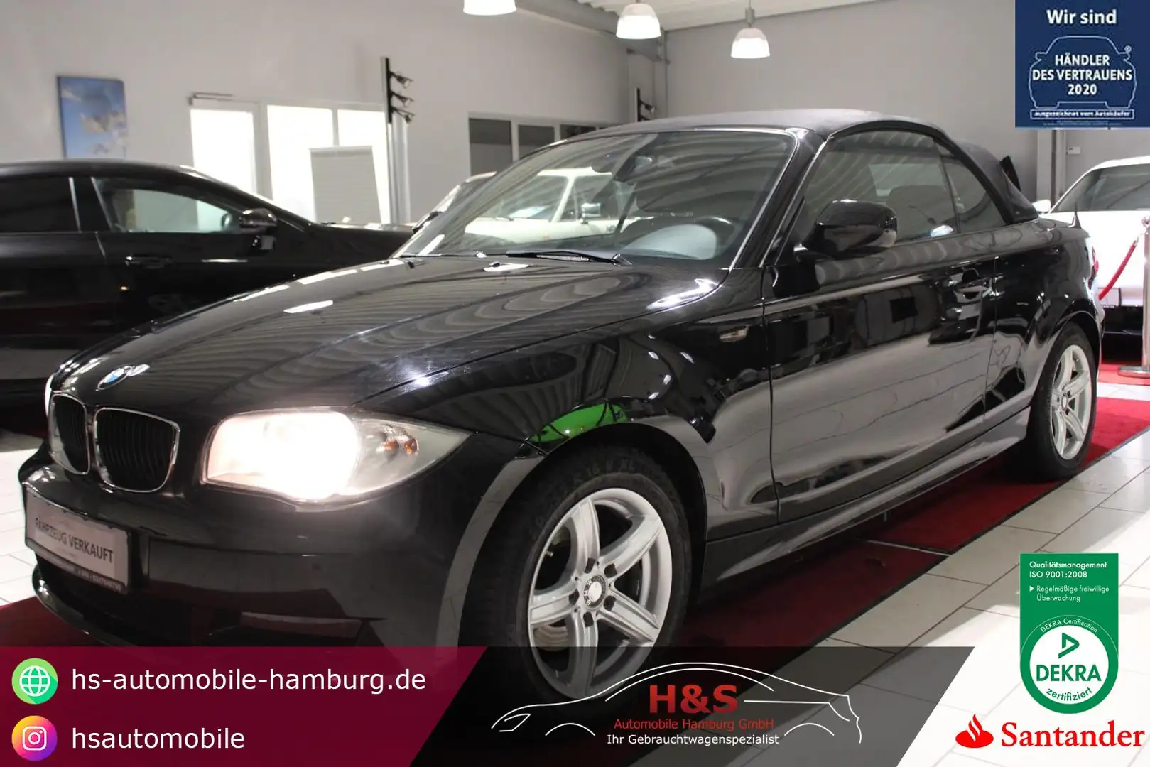 BMW 118 i Cabrio Schwarz - 1