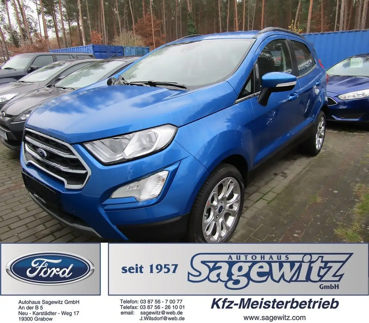 Ford EcoSport 1.0 EcoBoost Titanium AUX Sitzh. USB Blau - 1