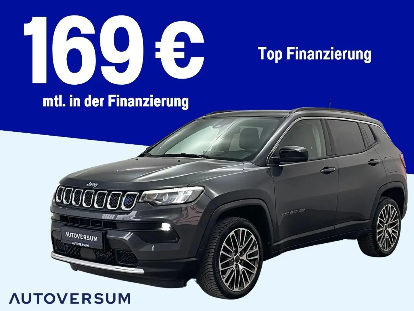 Jeep Compass Limited Plug-In Hybrid *4WD*KEYLESS*LED* Gris - 1