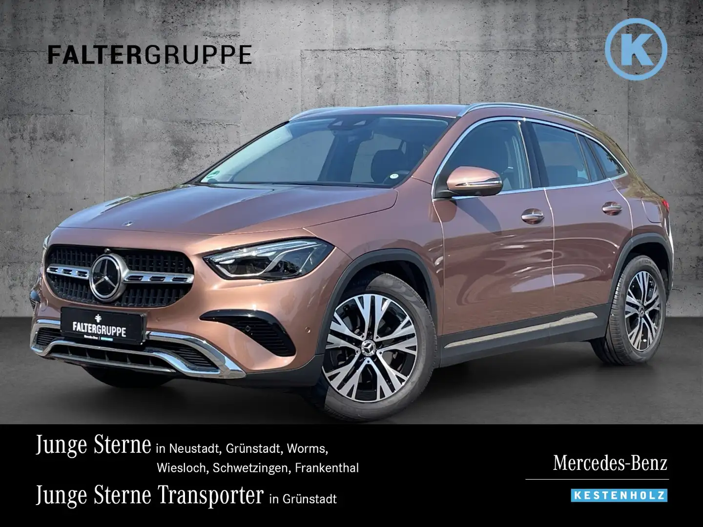 Mercedes-Benz GLA 220 GLA 220 d 4M MOPF+PROGRESSIVE+360+DISTR+AHK+MLED Goud - 1
